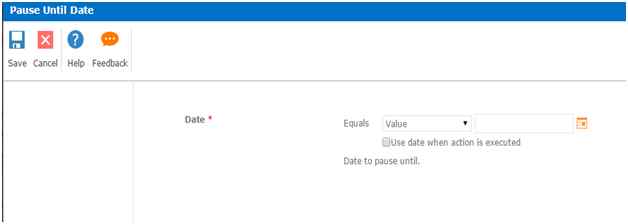 double click on the action